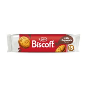 Бисквити Lotus Biscoff milk Chocolate flavour слепени с шоколад 15бр 150гр