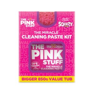 Паста почистваща Pink Stuff + Sqeezy Dual универсална за всички повърхности за варовик/мазнини/мръсотия 850гр