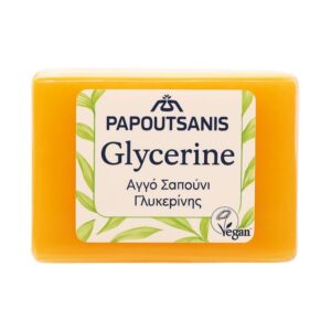 Сапун Papoutsanis Glycerine green Vegan чист глицеринов сапун с тонизиращ аромат на алое 125гр