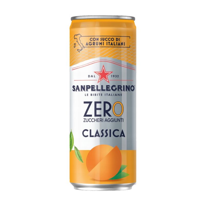 Напитка газирана SanPellegrino Classica agrumi Zero цинтрусови плодове без захар 330мл