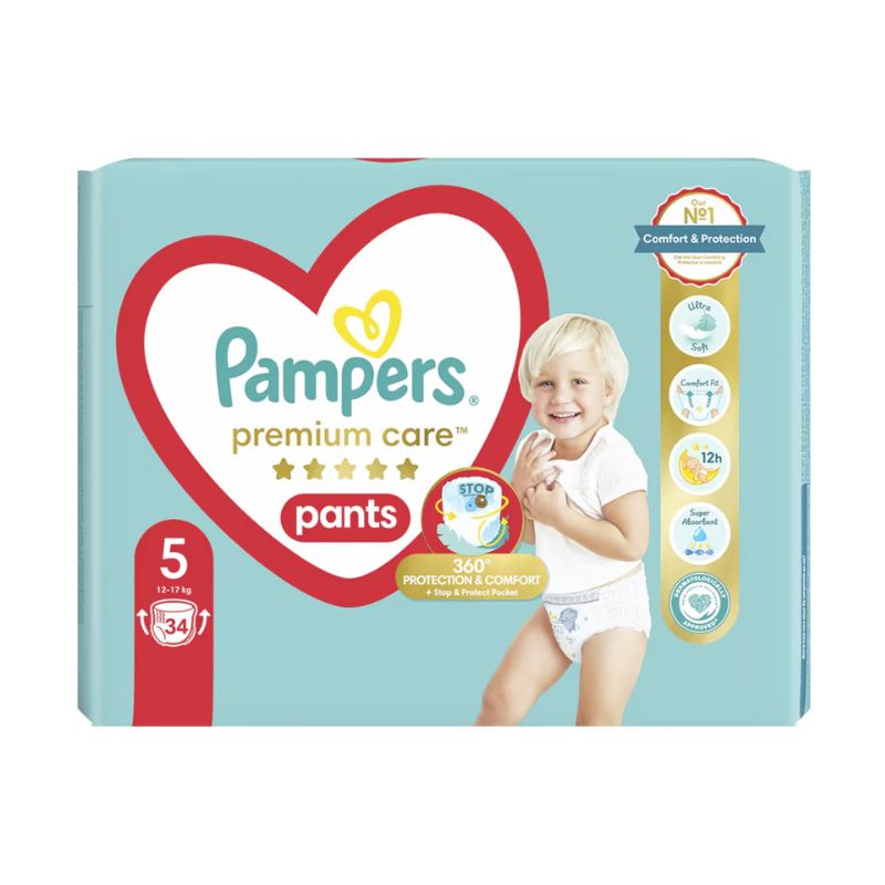 Памперс гащи Pampers Premium Care 5 34бр