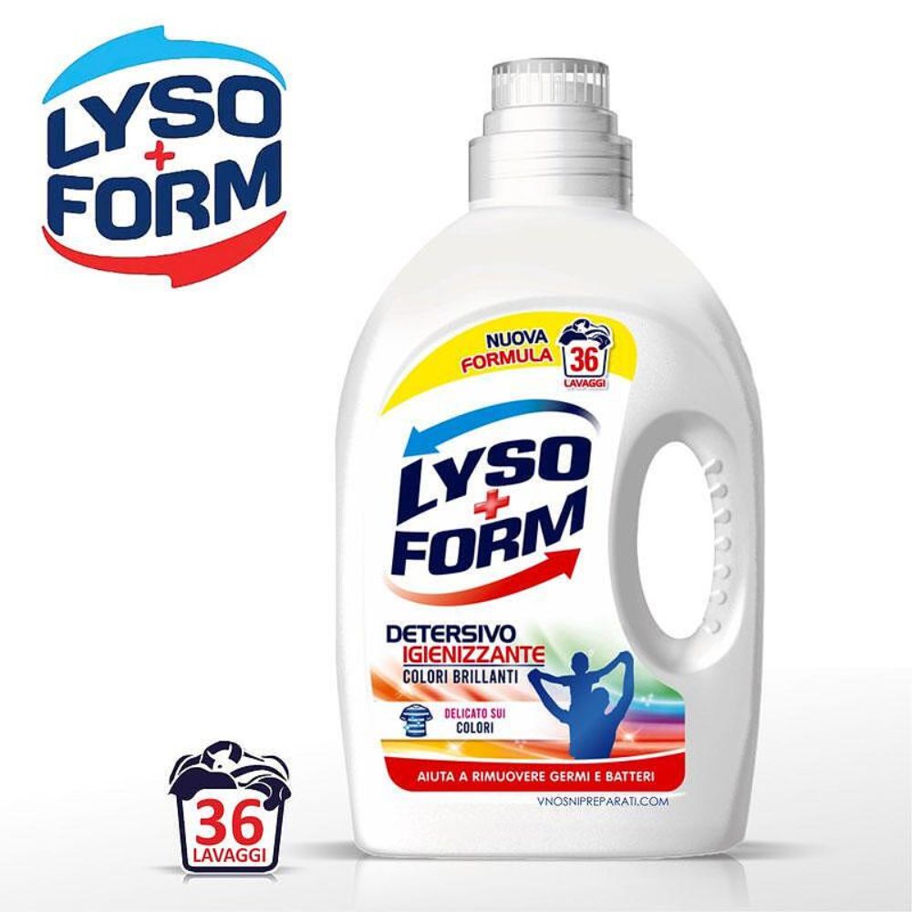 Течен прах Lysoform Color цветно 36пр 1.62л
