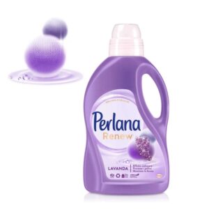 Течен прах Perlana Delicati Lavanda универсал за вълна и деликатни дрехи лавандула 28пр 1.4л