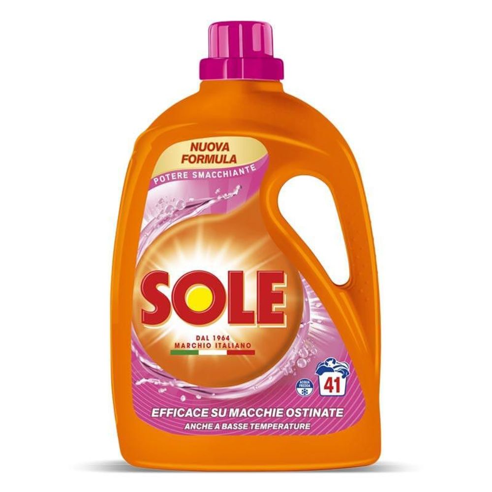 Течен прах Sole Smacchiante Bio-agenti специализиран за петна 41пр 1.845л