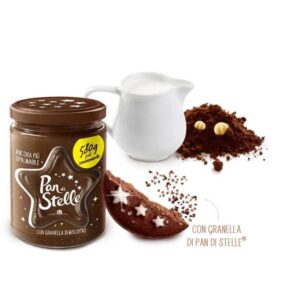 Течен шоколад с лешници и бисквити Pan di Stelle 380 гр