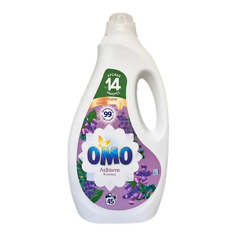 Течен прах Omo Lavanta and Jasmine универсал 45пр 2.25л