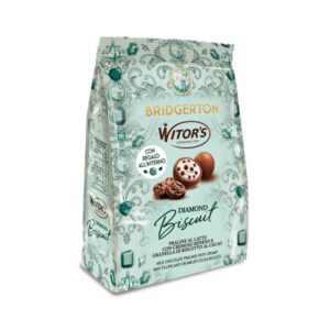 Бонбони Witors Diamant Biscuit млечемен шоколад кремообразен пълнеж и гранула от бисквитка с какао 180гр