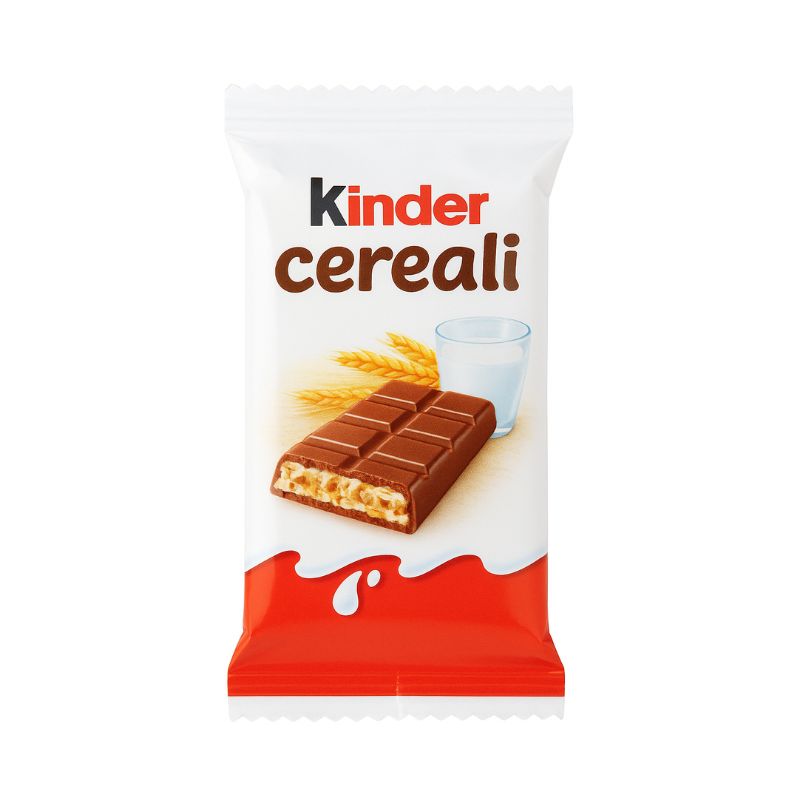 Шоколад Kinder Cereali млечен ш-ов бар с млечен бял крем и зърнени култури 23.5гр 1бр