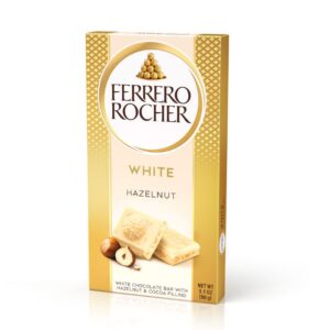 Шоколад Ferrero Rocher White бял с лешници 90гр