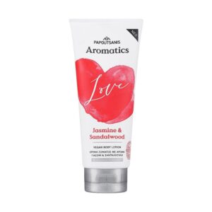 Лосион тяло Papoutsanis Love ванилия и сандалово дърво, хидратира 24ч с пребиотици, витамин Е и алое 200мл