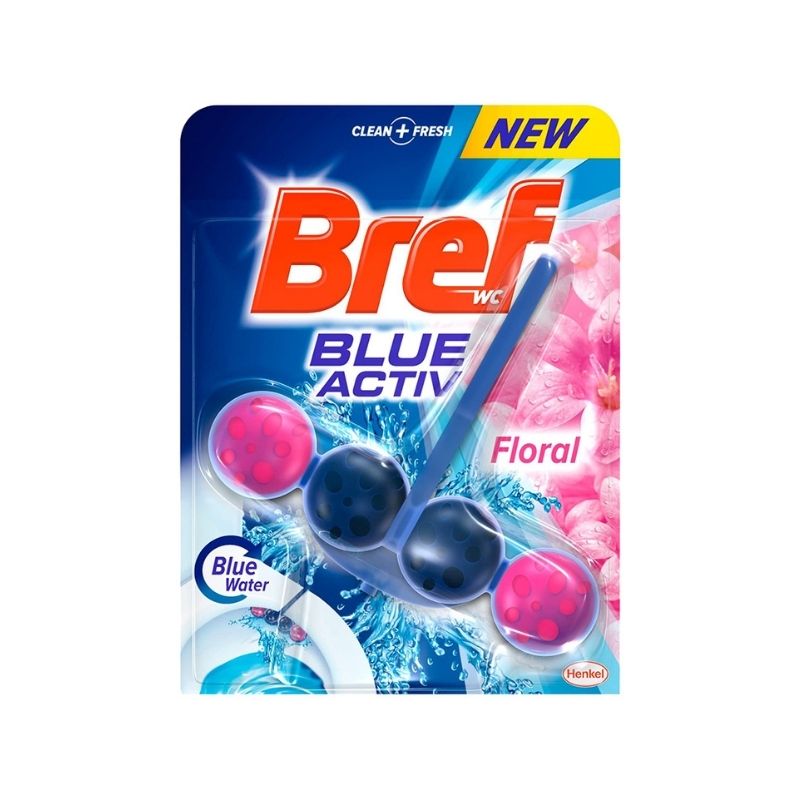 Тоалетно блокче Bref Blue Active Floral 1бр 50 гр