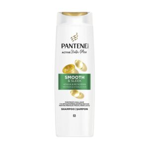Шампоан Pantene Smooth and Sleek за гладка и пригладена коса намалява хвърчащите и наелектризирани 625мл