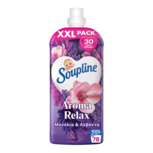 Омекотител Soupline Aroma Relax magnolia and lavender магнолиа и лавандула 78пр 1.638л