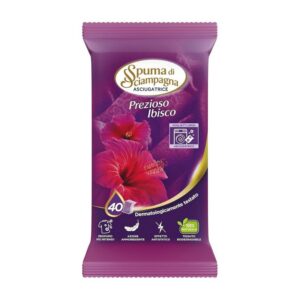 Кърпа сушилня Spuma di Sciampagna Prezioso Ibisco хибискус антистатичен ефект омекотява парфюмира 40бр