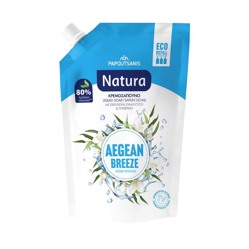 Течен сапун Natura Aegen Breeze егейски бриз 750мл пълнител