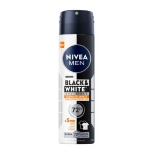 Део спрей дезодорант Nivea men black and white Ultimate Impact 72h 150мл