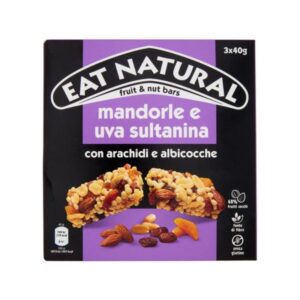 Барче Eat Narture Mandorle e uva Sultamina ядково бадем, стафида, фъстъци и кайсия 3х40гр