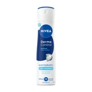 Део спрей дезодорант Nivea Derma Control Defend чист хиалурон, витамин Б5 против сърбеж 0пр. алкохол 72h 150мл