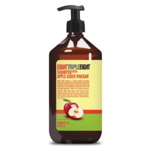 Шампоан EightTripleEight Apple Cider Vinegar с ябълков оцет за блясък и здраве на скалпа 1л помпа