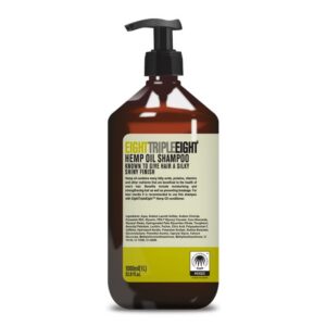 Шампоан EightTripleEight Hemp oil с конопено м-ло придава копринено лъскав завършек 1л помпа