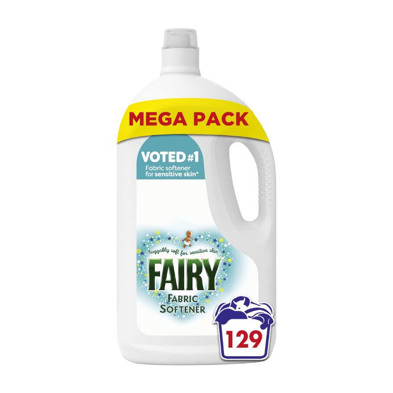 Омекотител Fairy for sensitive skin за чувствителна кожа хипоалергенен 129пр 3.999л