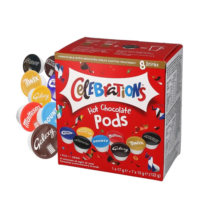 Напитка Celebrations микс топли шоколади за Dolce Gusto 8бр
