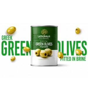 М-ни Latrovalis Green pited зелени без костилка стерилизирани 170гр отцедено