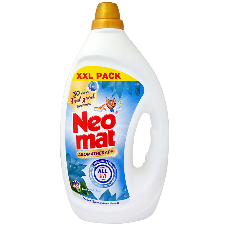 Течен прах Neo Mat Feel Good Blue универсал 72пр 3.24л от HENKEL
