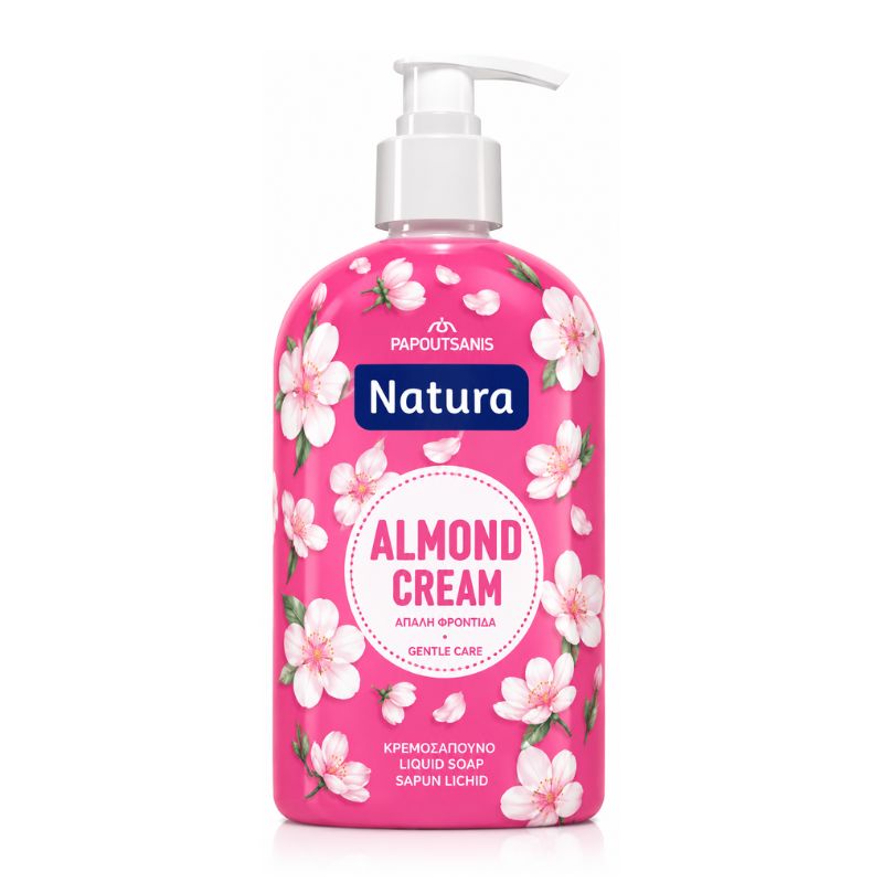 Течен сапун Natura Almond Cream бадемов крем 480мл помпа