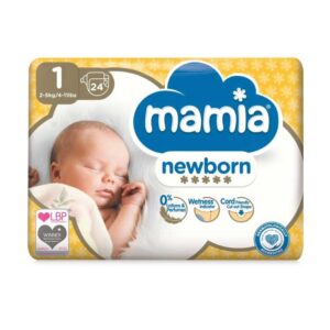 Памперс Mamia New Baby 1 2-5кг 24бр
