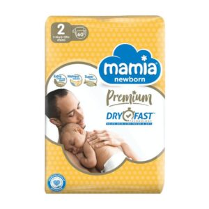 Памперс Mamia New Baby 2 3-6кг 60бр