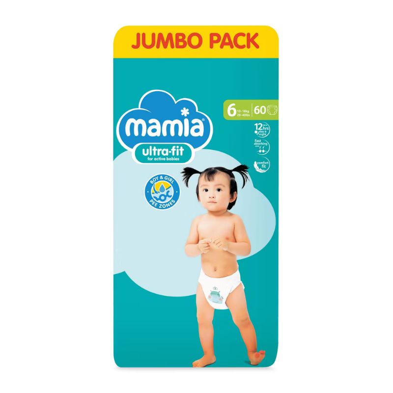 Памперс Mamia Ultra-fit 6 13-18кг 60бр