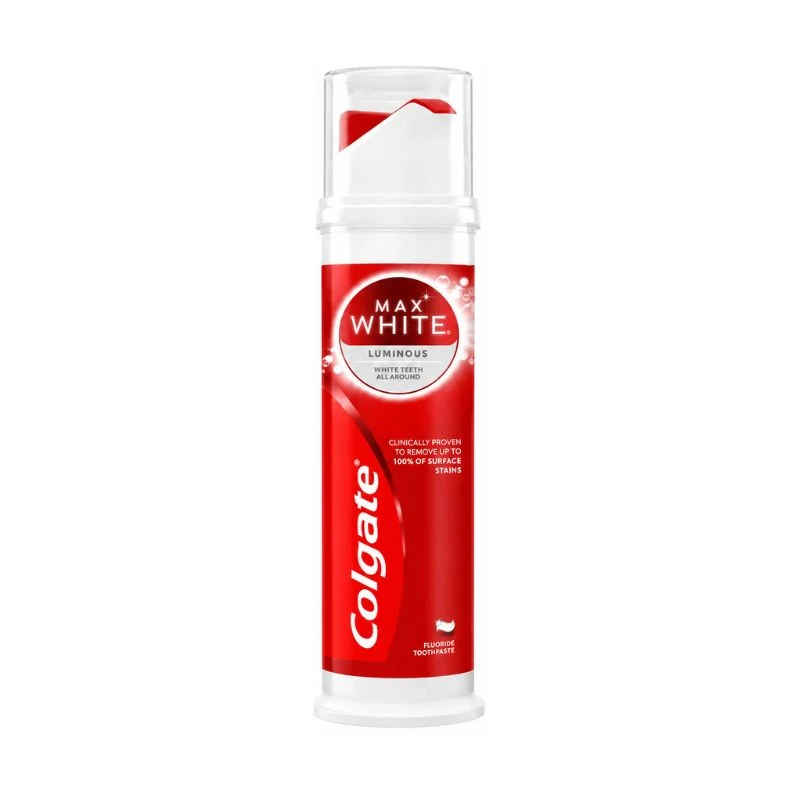Паста за зъби Colgate Max White Luminous максимално бяло 100мл помпа
