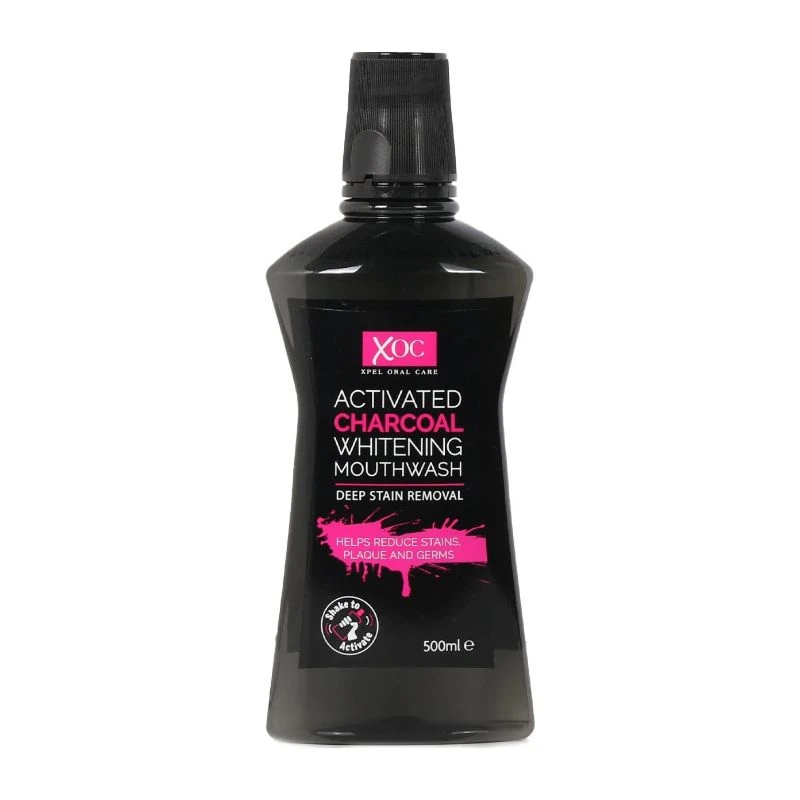 Вода за уста XOC Xpel Cleansing Charcoal с активен въглен за избелване 500мл