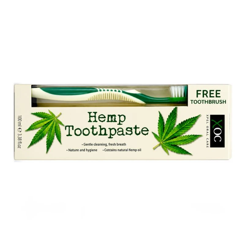 Паста за зъби XOC Xpel Hemp oil с конопено м-ло свеж дъх + четка 100мл