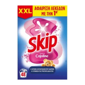 Сух прах Skip Cajoline с аромат на омекотител универсал 48пр 3.12кг